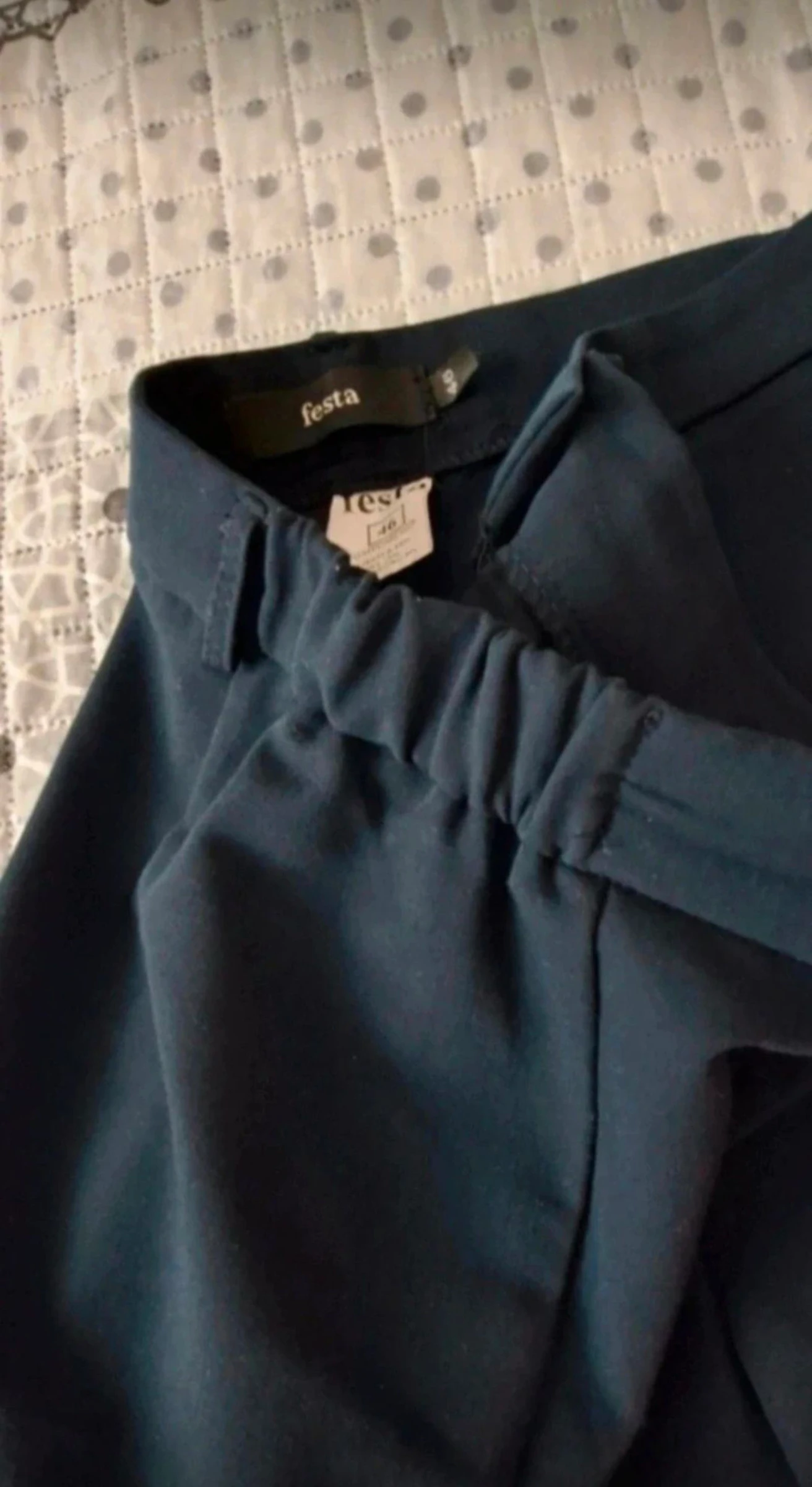 Calça feminina, cor azul marinho, tamanho 44 – photo 3